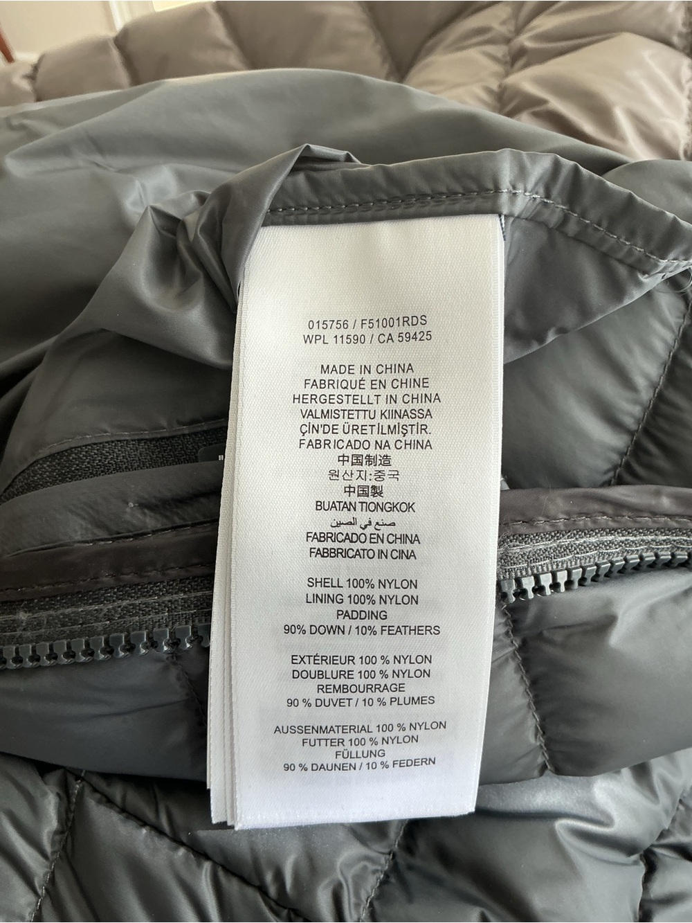 TUMI Tumipax Gray Packable Down Puffer Jacket - Picture 7 of 10